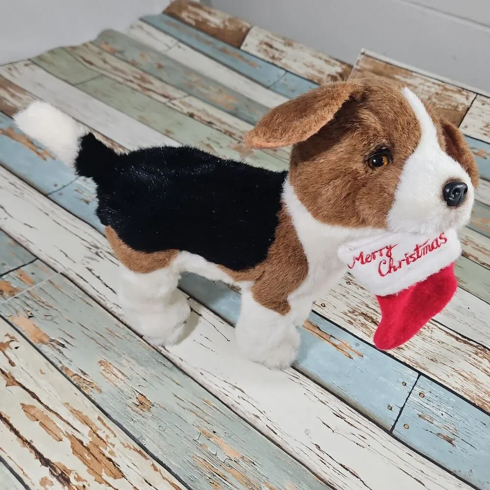 Vintage 1986 Applause Avanti Baby Animals RARE Merry Christmas Beagle Pup NOS